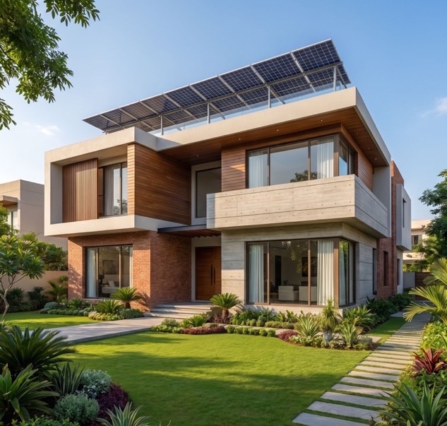 Solar energy home in Pakistan