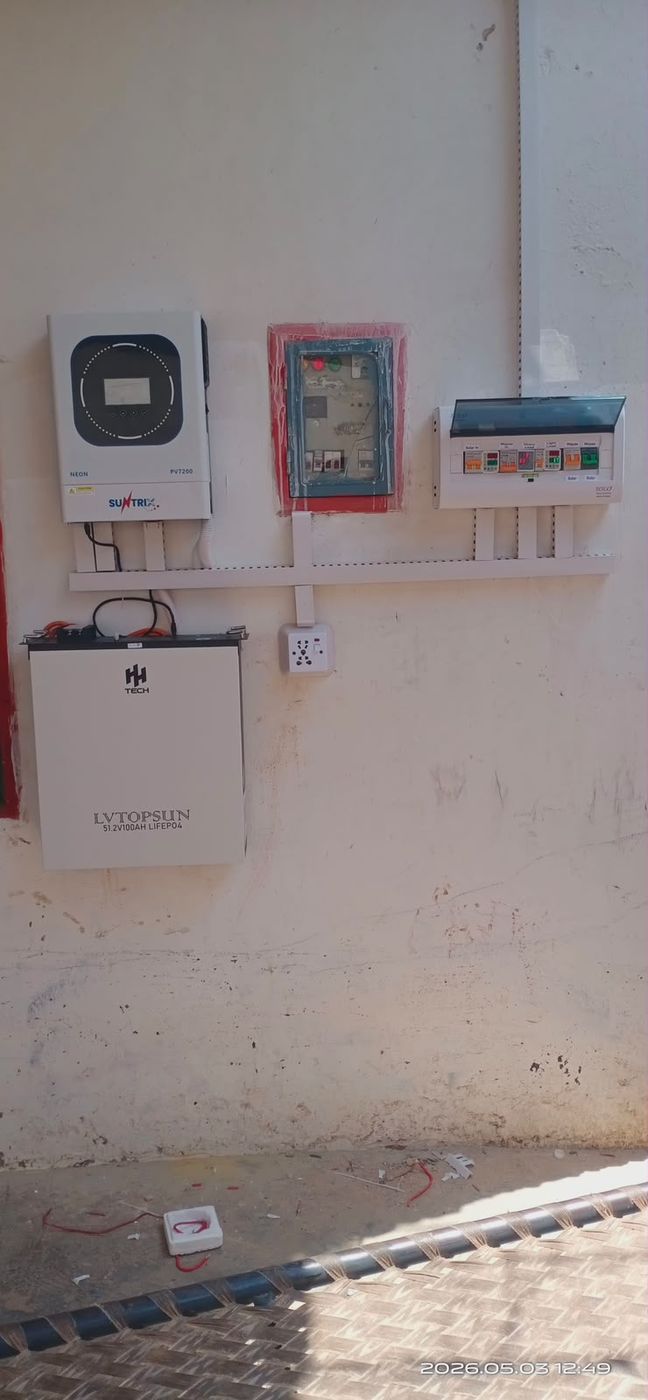 Solar inverter and battery installation by MT Solar & Electronics, project 3