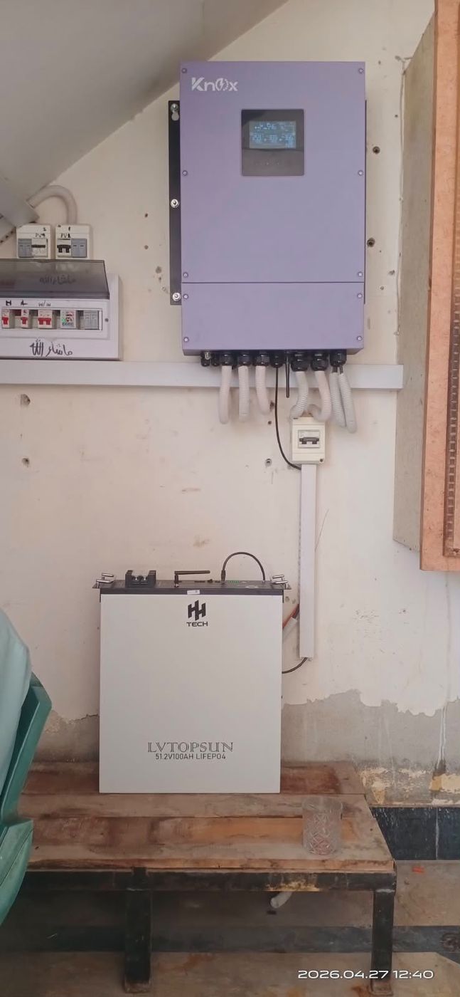 Solar inverter and battery installation by MT Solar & Electronics, project 4