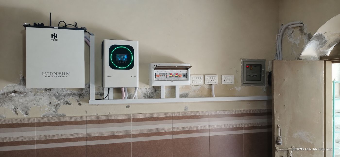Solar inverter and battery installation by MT Solar & Electronics, project 7