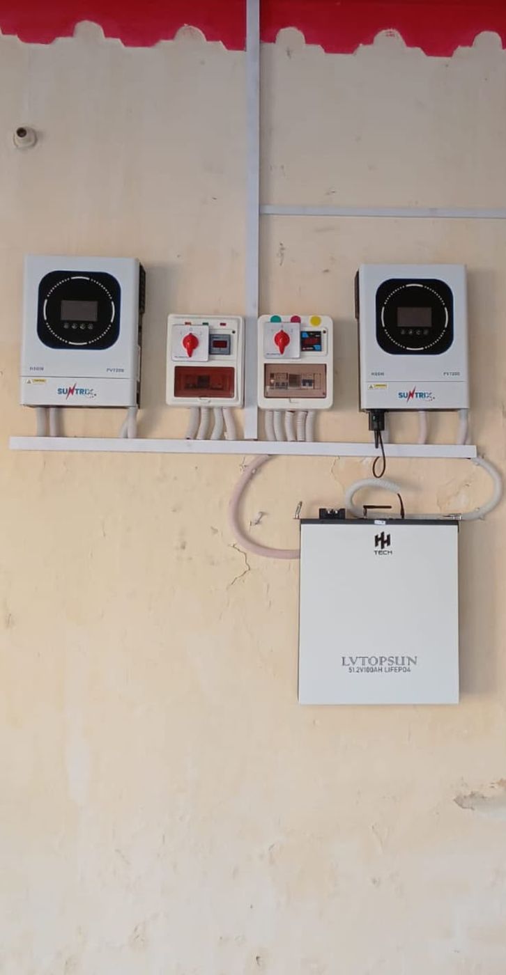 Solar inverter and battery installation by MT Solar & Electronics, project 8