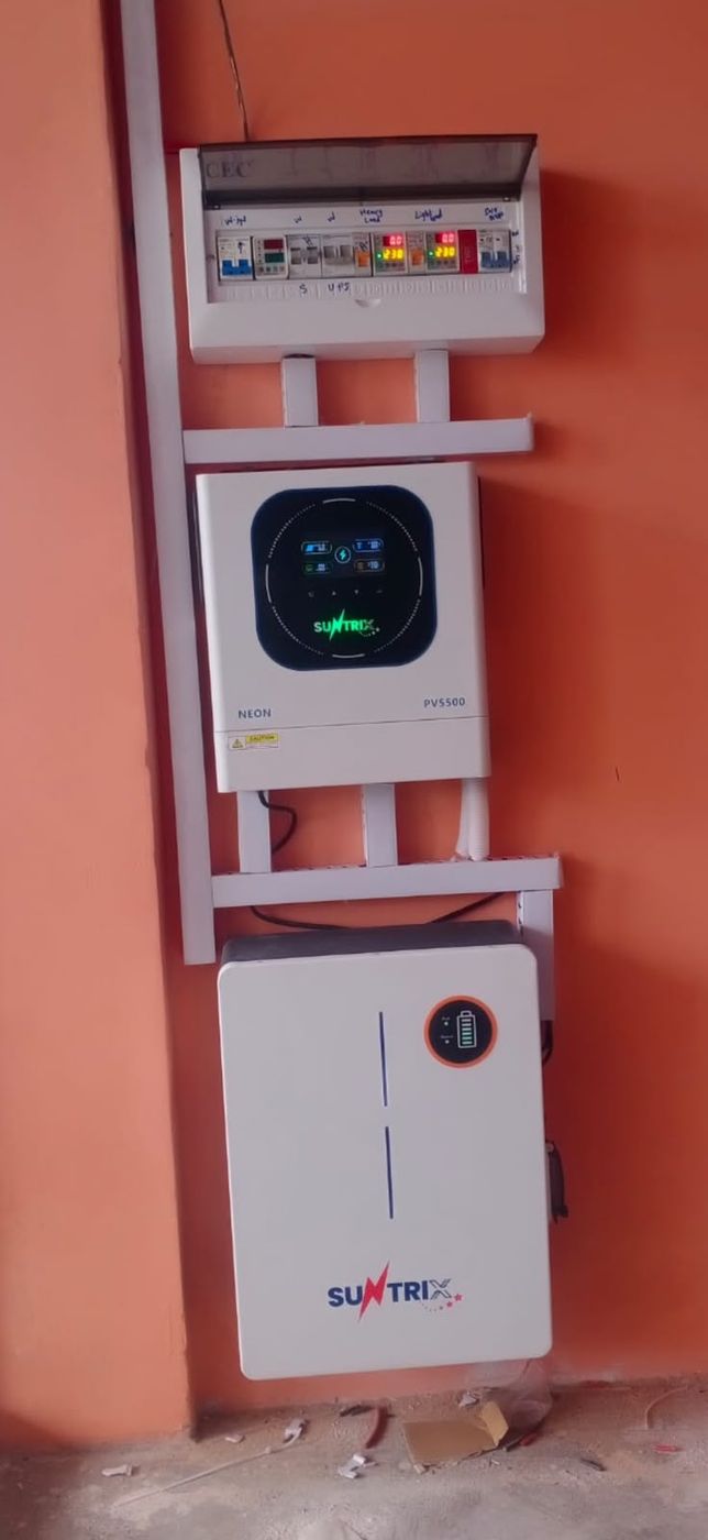Solar inverter and battery installation by MT Solar & Electronics, project 9