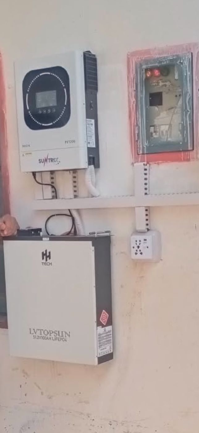Solar inverter and battery installation by MT Solar & Electronics, project 14