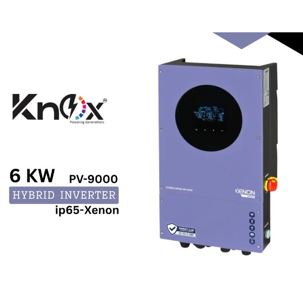 Knox PV-9000 Hybrid Inverter – 6kW (IP65-Xenon)