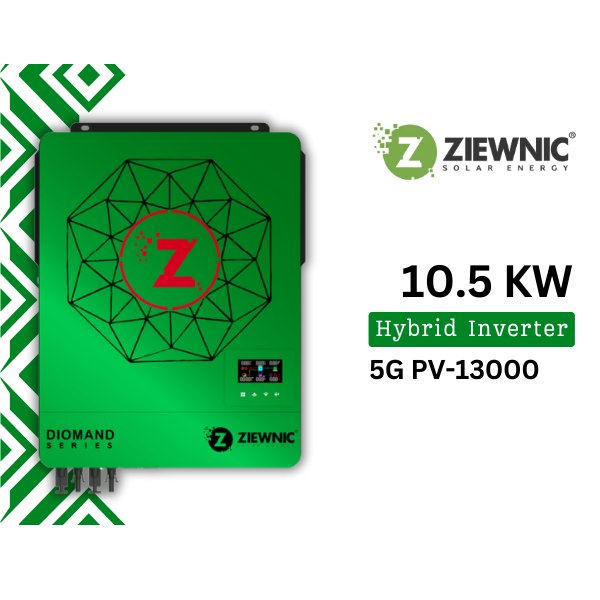 Ziewnic 10.5KW Hybrid Inverter 5G PV-13000 Diamond Series Latest Model Pakistan