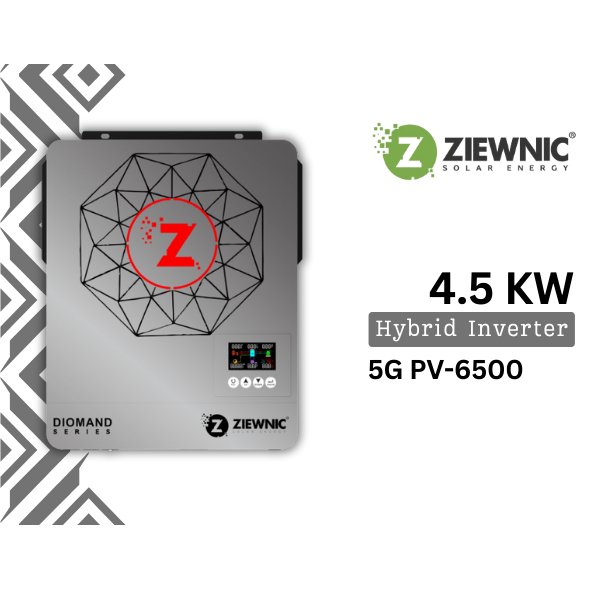 Ziewnic 4.5KW Hybrid Inverter – 5G PV-6500 (Diamond Series)