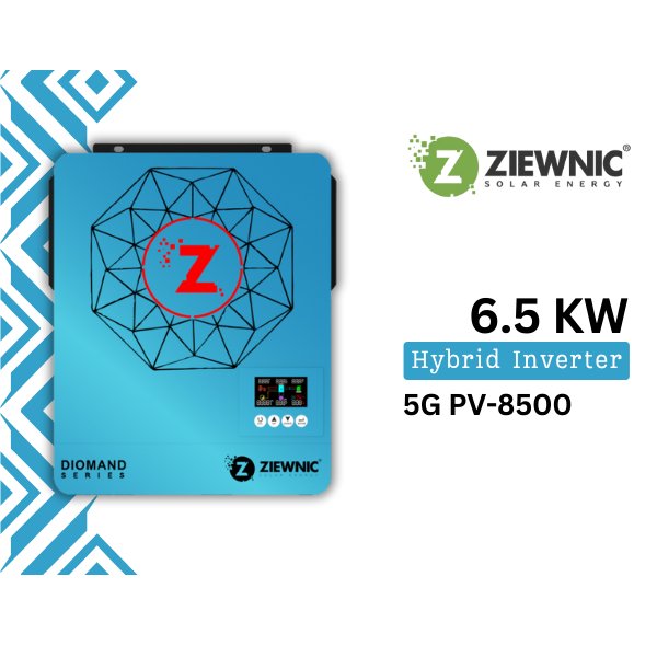 Ziewnic 6.5KW Hybrid Inverter – 5G PV-8500 (Diamond Series)