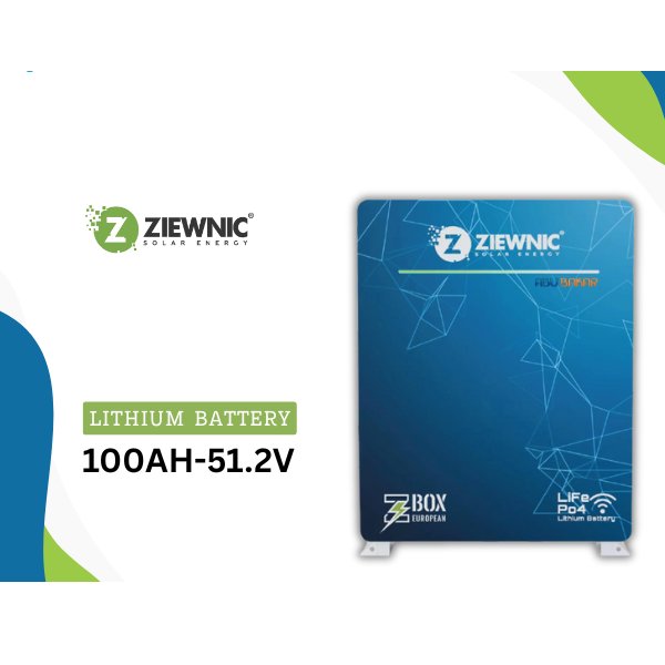 Ziewnic Lithium Battery 100AH – 51.2V